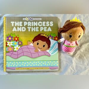 Itty Bittys Storybook The Princess and the Pea Hardcover Book w/ Princess Plush